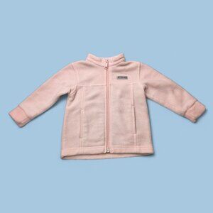 Columbia Infant Girls Fleece Jacket Pink 12-18M Zip-Up Warm Soft Winter Outerwea
